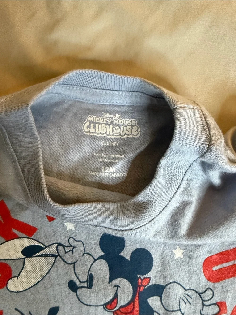 Disney Mickey Mouse Clubhouse Toddler Baby T-shirt patriotic BNWT size 12m